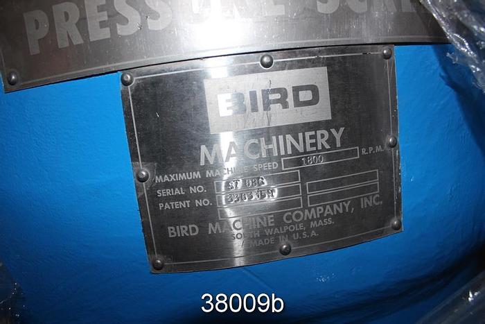Refurbished Bird 200 Pressure Screen, Rebuilt #38009