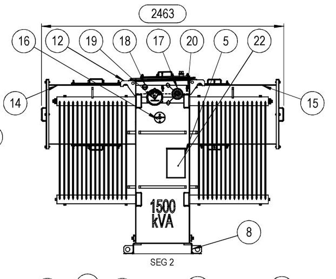 Surplus 2025 Voltran 1500 kVA Pad-Mounted Transformer – 23 kV to 480 V
