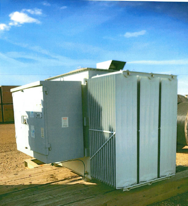 Used 2009 Carte 3 MVA Transformer, HV- 24940Y/14400, LV-4160Y/2400