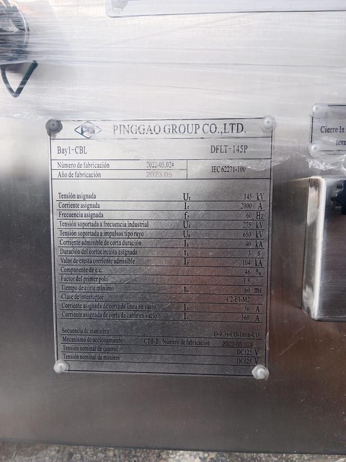 Surplus 2023 Pinggao DFLT-145P (ZHW1‑145) hybrid switching module