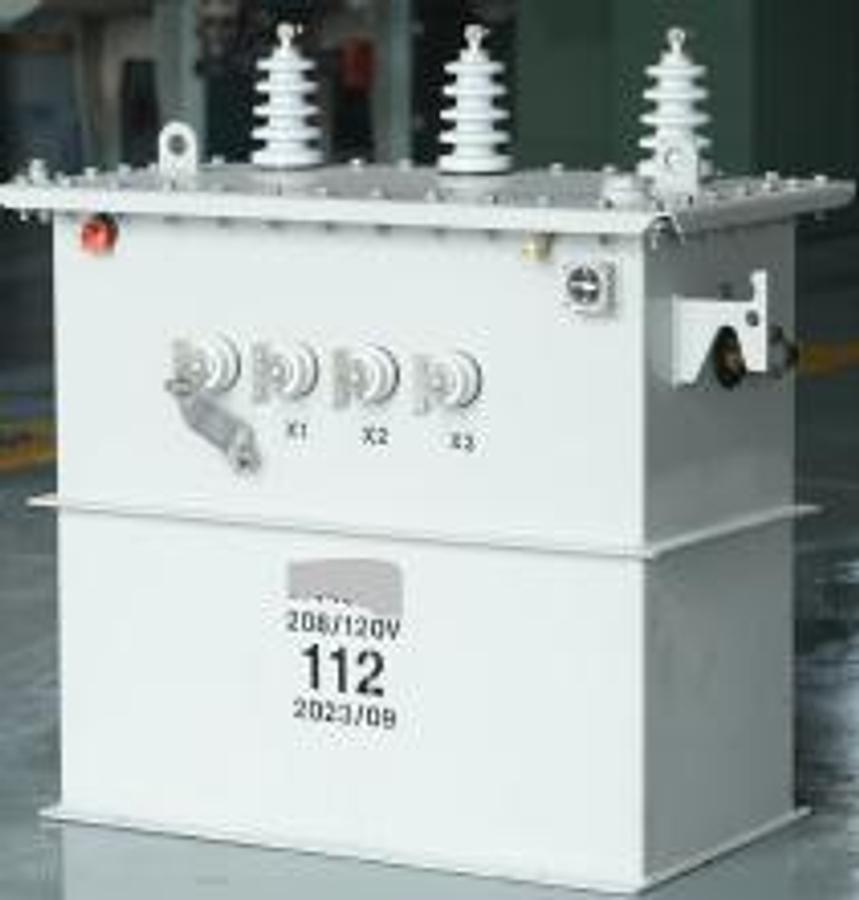 Refurbished MVA Power 112.5kVA 13800D‐120/208V pole mounted transformer