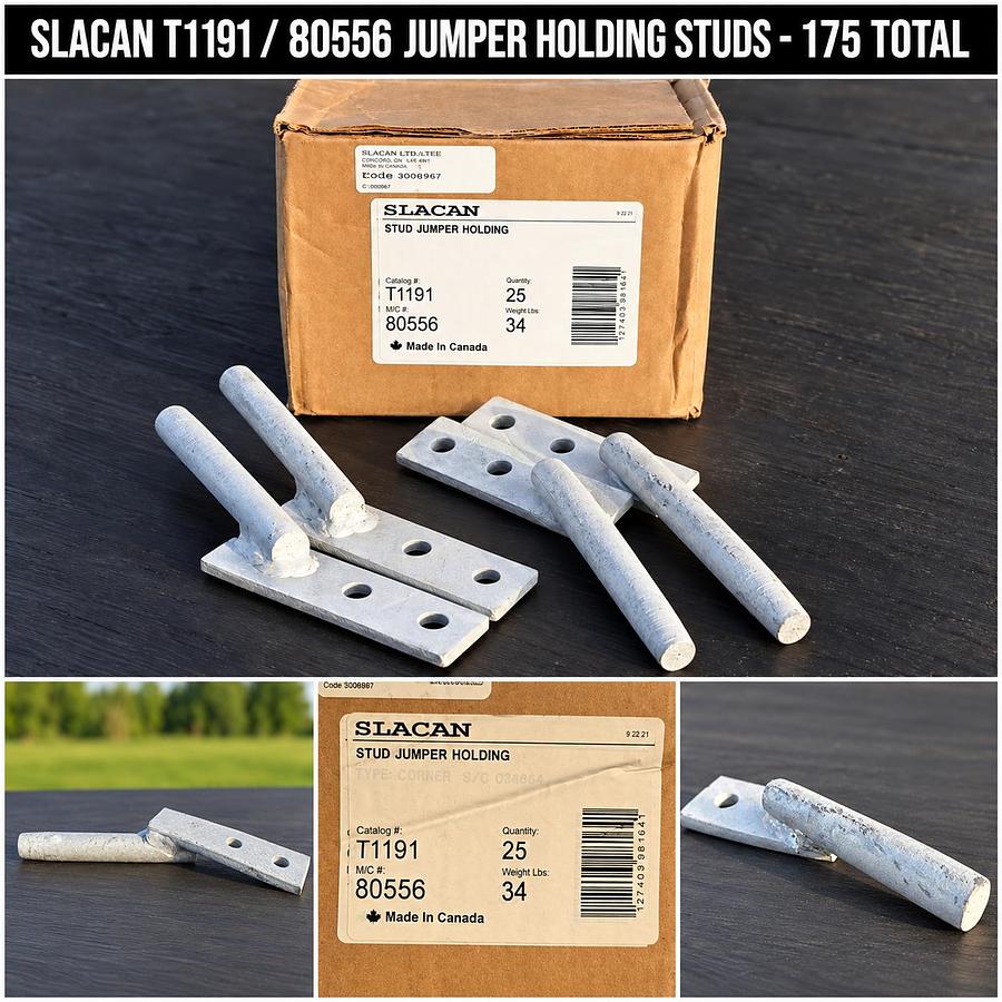 Used SLACAN++ NEW SURPLUS UTILITY POLE LINE HARDWARE, CONNECTORS & LINE CONSTRUCTION MATERIAL