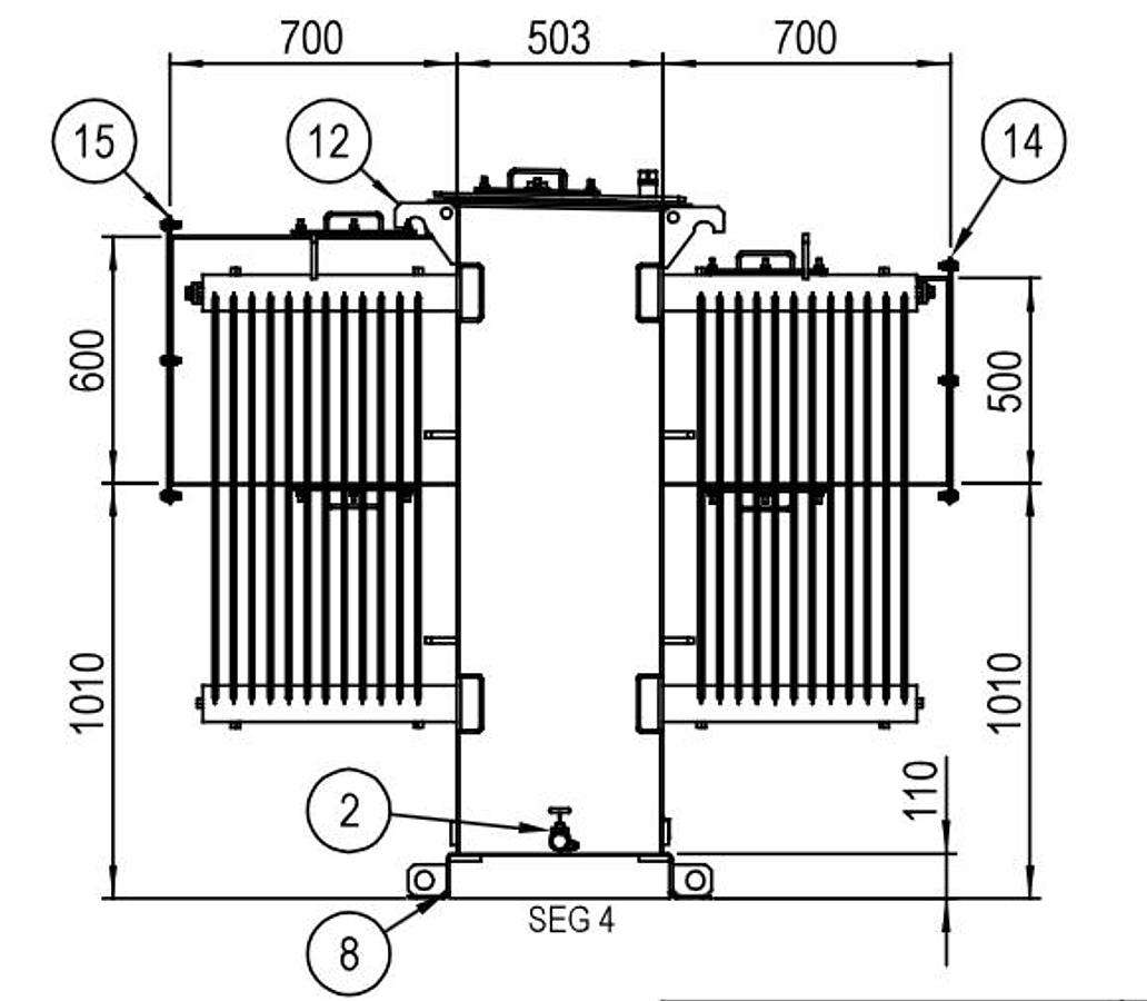Surplus 2025 Voltran 1000 kVA Pad-Mounted Transformer – 13.2 kV to 480 V