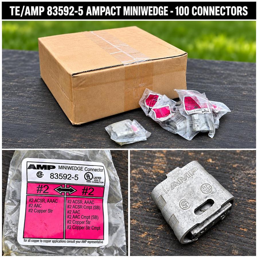 Used SLACAN++ NEW SURPLUS UTILITY POLE LINE HARDWARE, CONNECTORS & LINE CONSTRUCTION MATERIAL