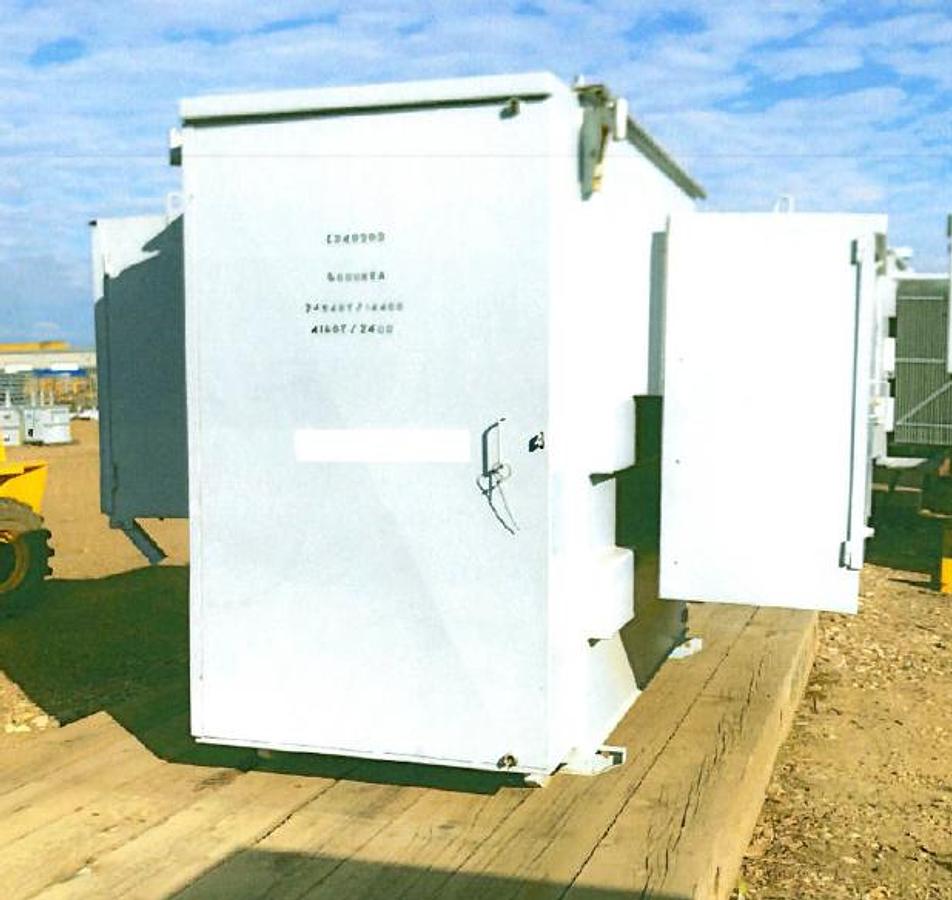 Used 1999 Carte 5 MVA Transformer, HV- 24940Y/14400, LV-4160Y/2400