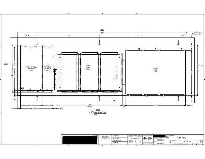 Used 2022 Siemens 3000 kVA Unit Substation Transformer (x5), HV: 13.8 kV Delta, LV:415/240V