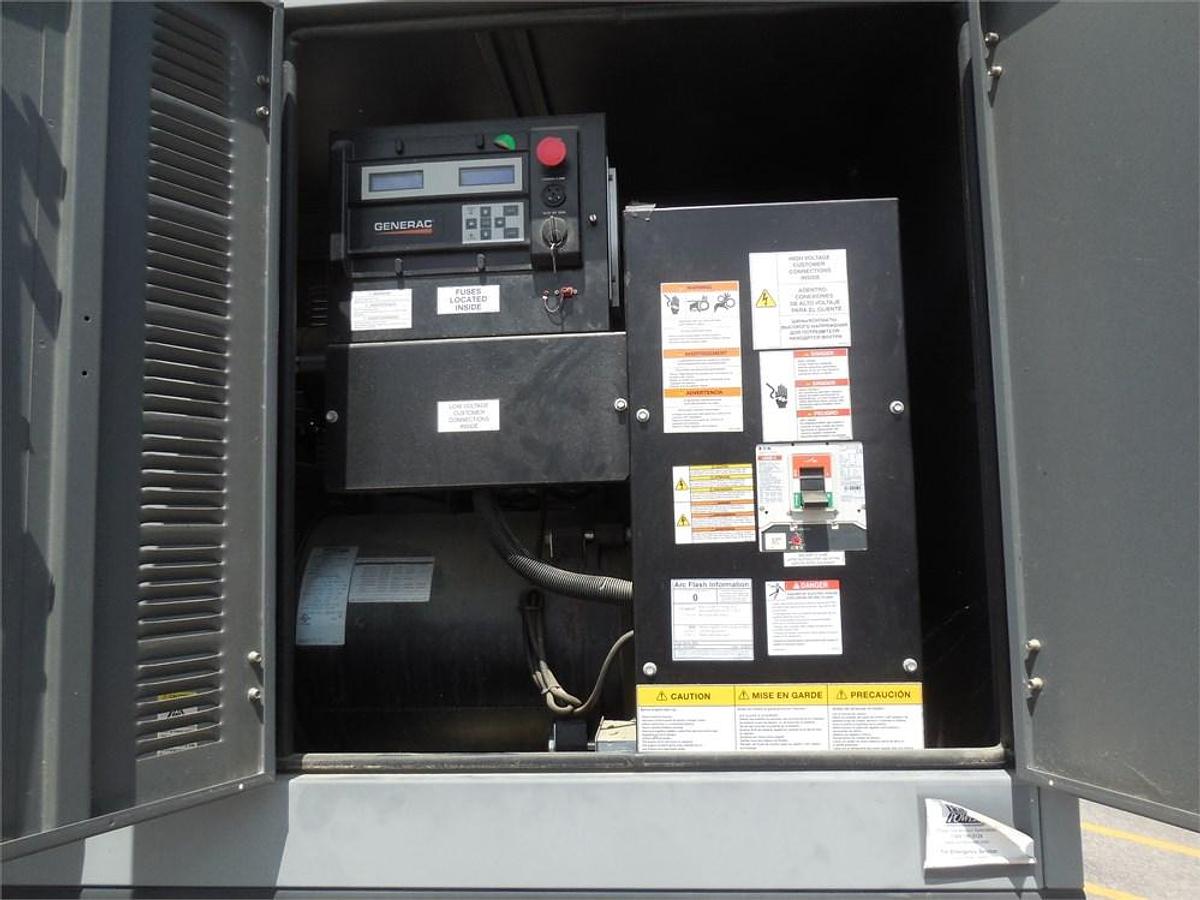 Used 2015 Eaton Generac SD0080G6174.5D18HPYY 80 kW generator with just 377 hours