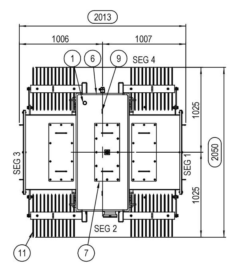 Surplus 2025 Voltran 1000 kVA Pad-Mounted Transformer – 13.2 kV to 480 V