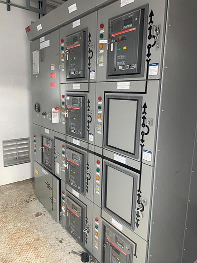 Surplus ABB 3200amp 600volt Electrical Switchgear & Building