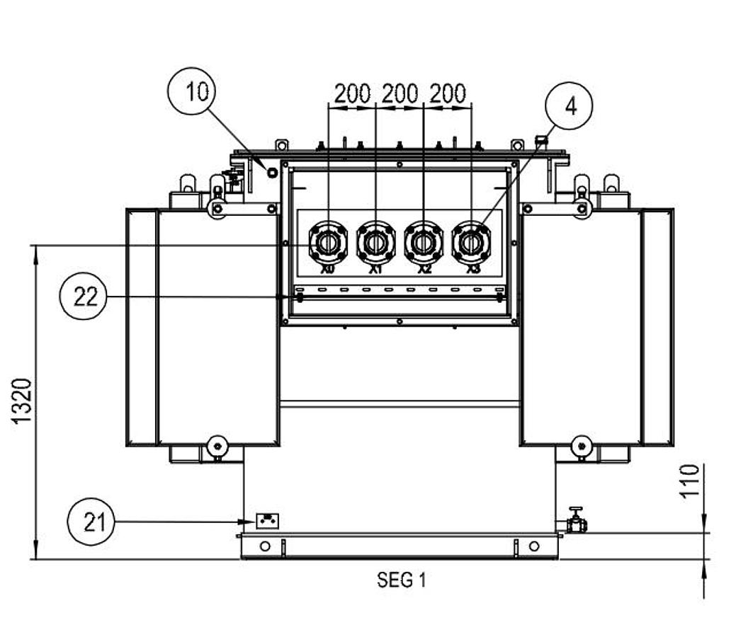 Surplus 2025 Voltran 1000 kVA Pad-Mounted Transformer – 23 kV to 480 V