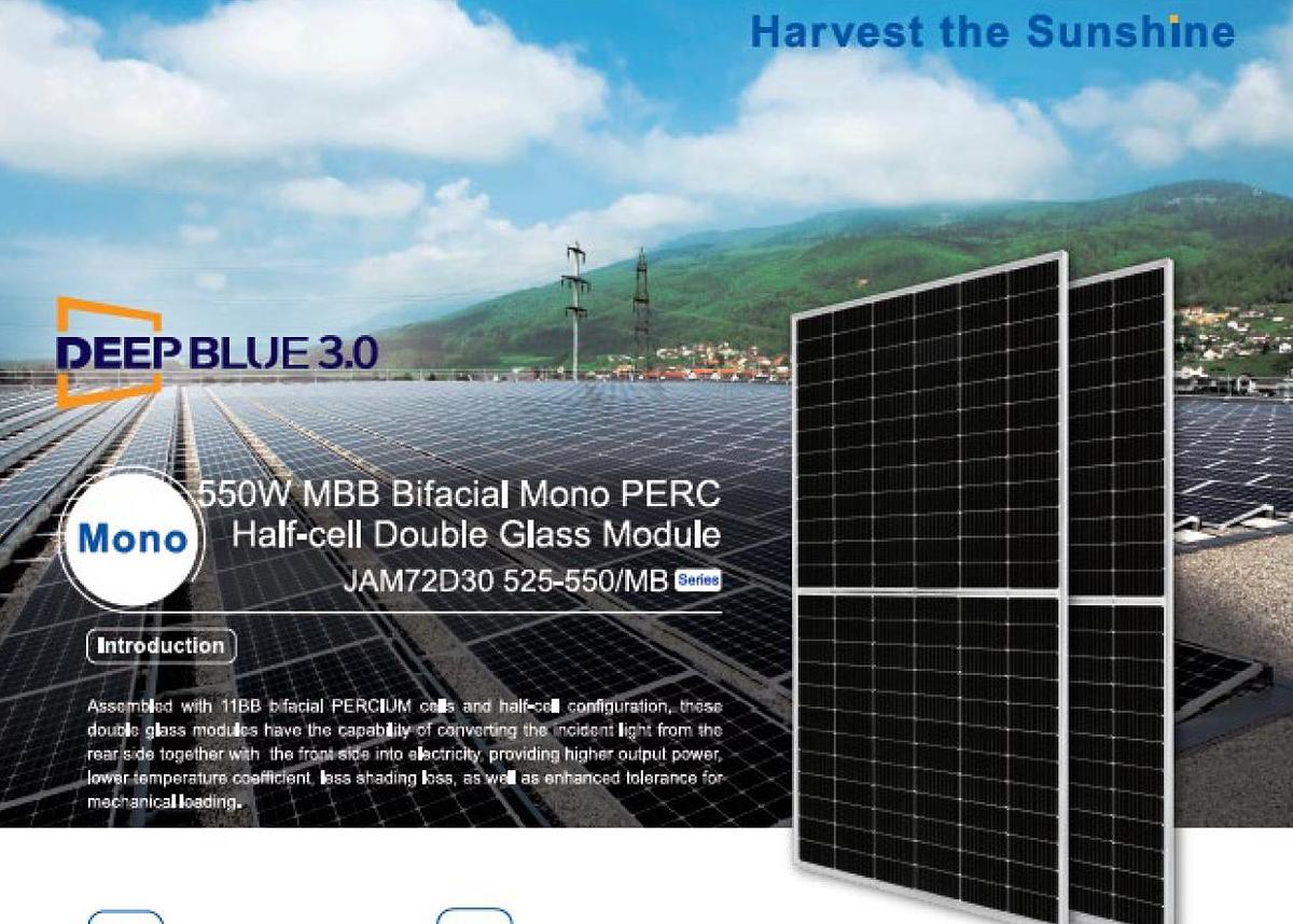 2025 JA Solar  50 MW JAM72D30-550 solar panels with Sungrow SG3150U-MV Turnkey Station