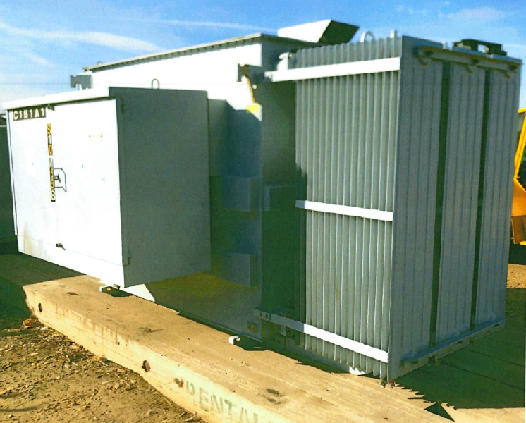 Used 1999 Carte 5 MVA Transformer, HV- 24940Y/14400, LV-4160Y/2400