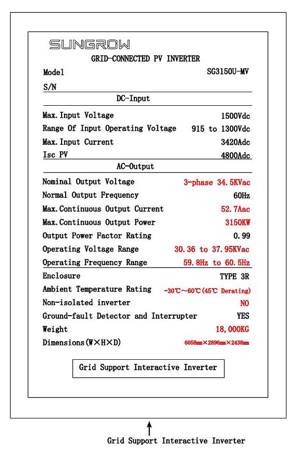 2025 JA Solar  50 MW JAM72D30-550 solar panels with Sungrow SG3150U-MV Turnkey Station
