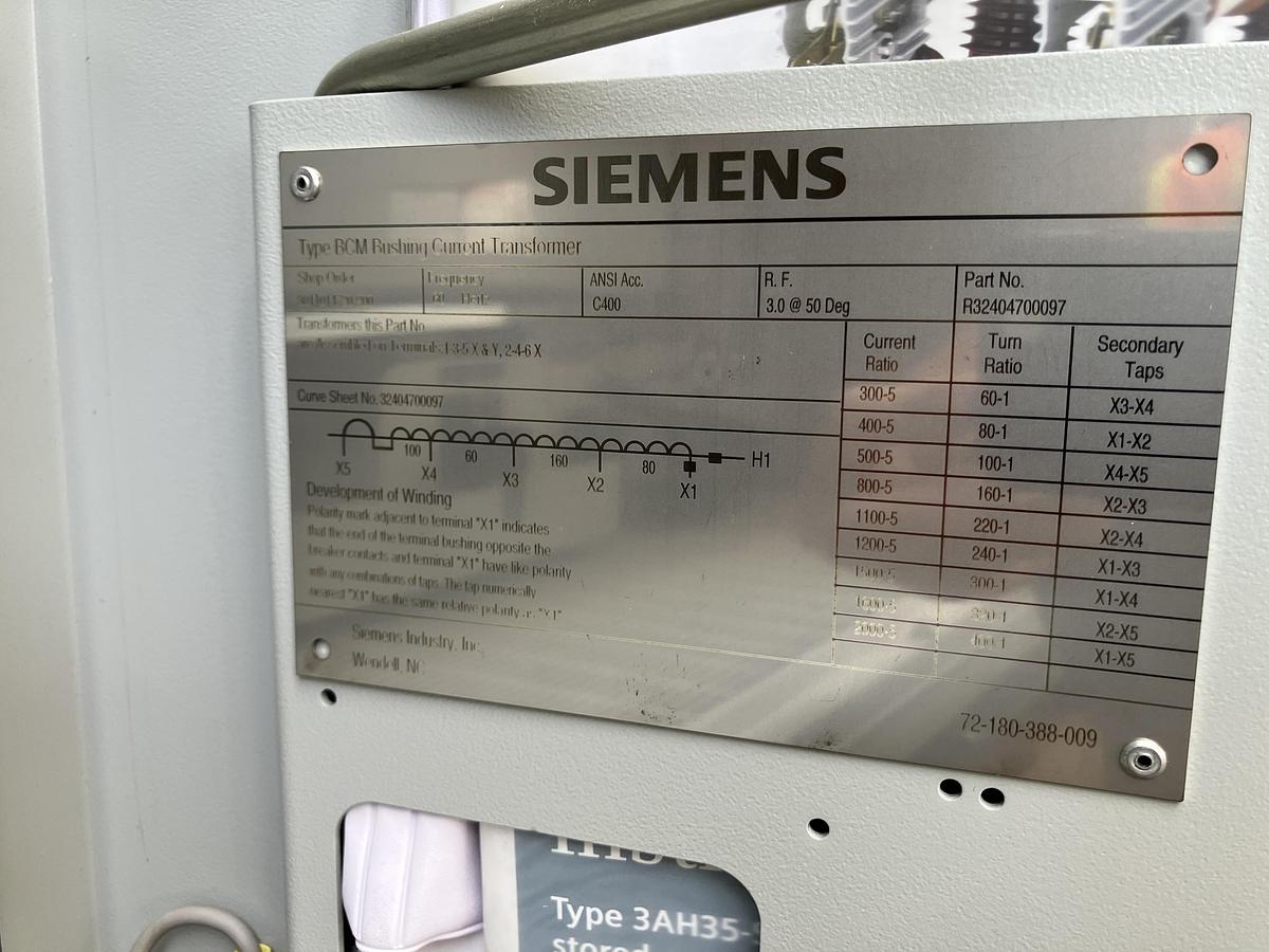 2025 Siemens SDV7-SE 38kV-2000A new unused Vacuum breaker