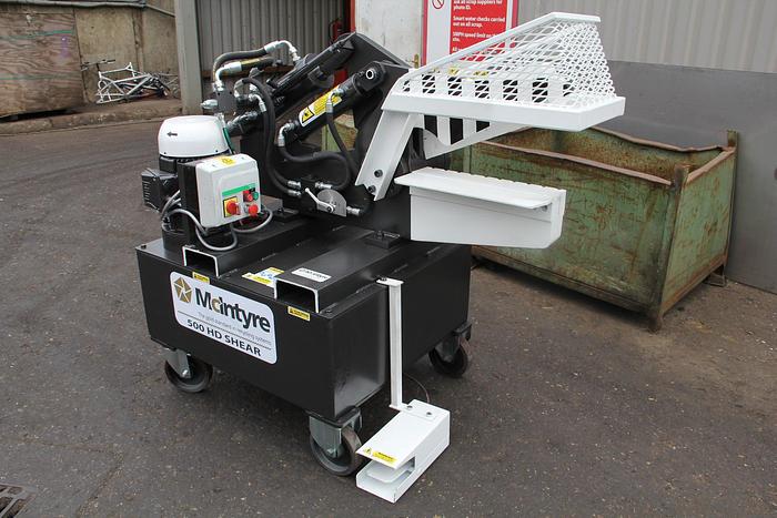 500HD - 20" MCINTYRE ALLIGATOR SHEAR WITH HYDRAULIC HOLD DOWN