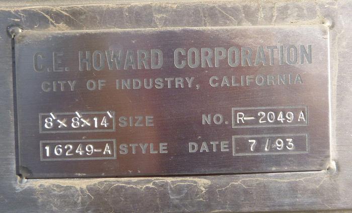 Used Bin, 950 CF, 316 S/st, 8' X 8' X 14', 45 Deg Cone, #C104050