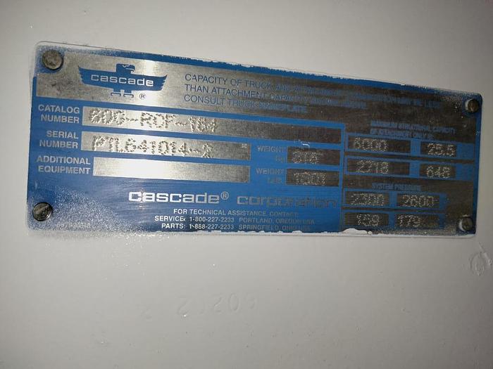 Used 51 " CASCADE CORP. 60G-RCF-164 ROLL CLAMP