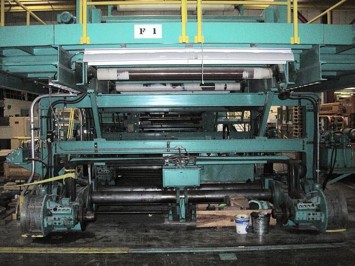 Used 98" (2.48M) JAGENBERG FE SHAFTLESS UNWIND STAND 60" OD-2 POSITION (2001)