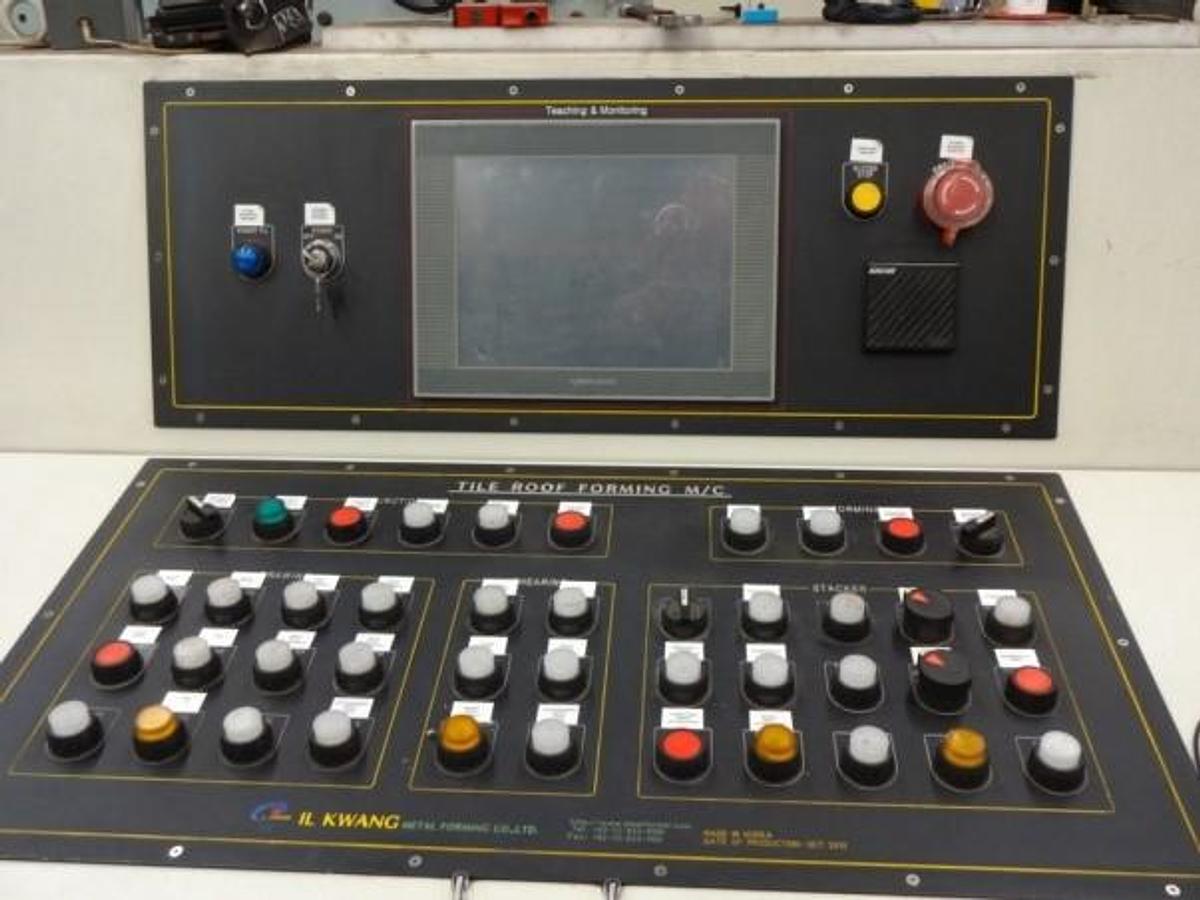 Used ILKWANG METAL SHEET PROFILING LINE FOR TILE ROOF PANELS