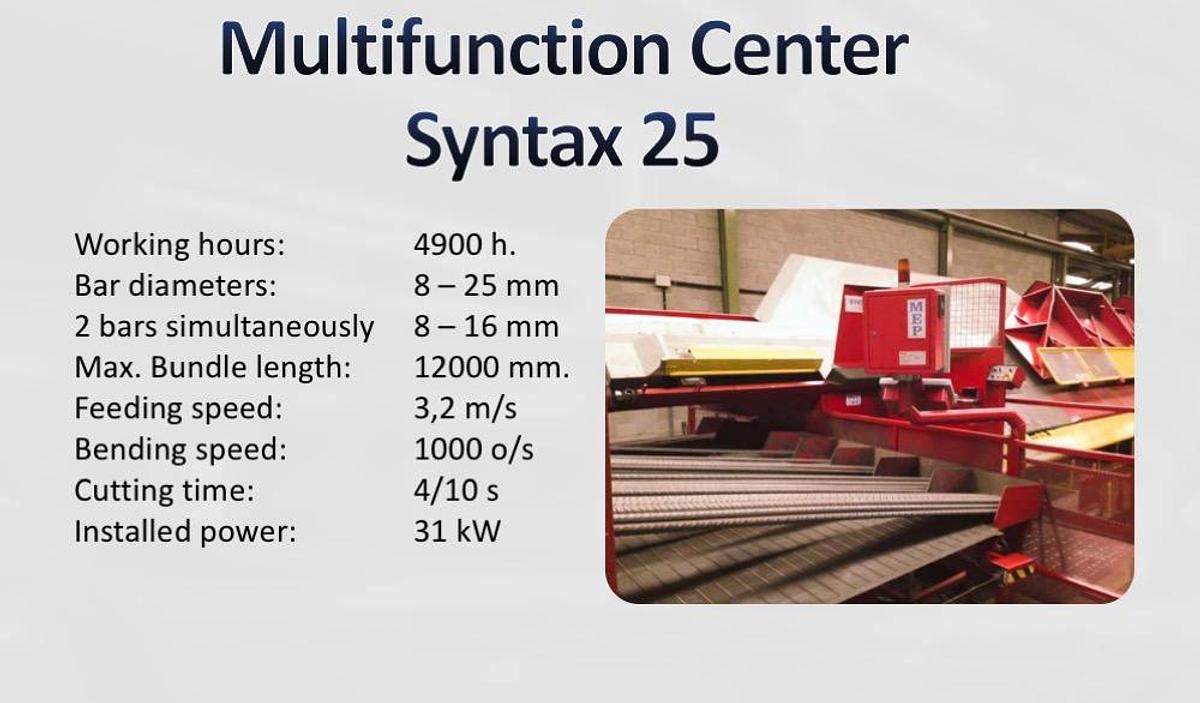 Used MEP Multifunction Center Syntax 25