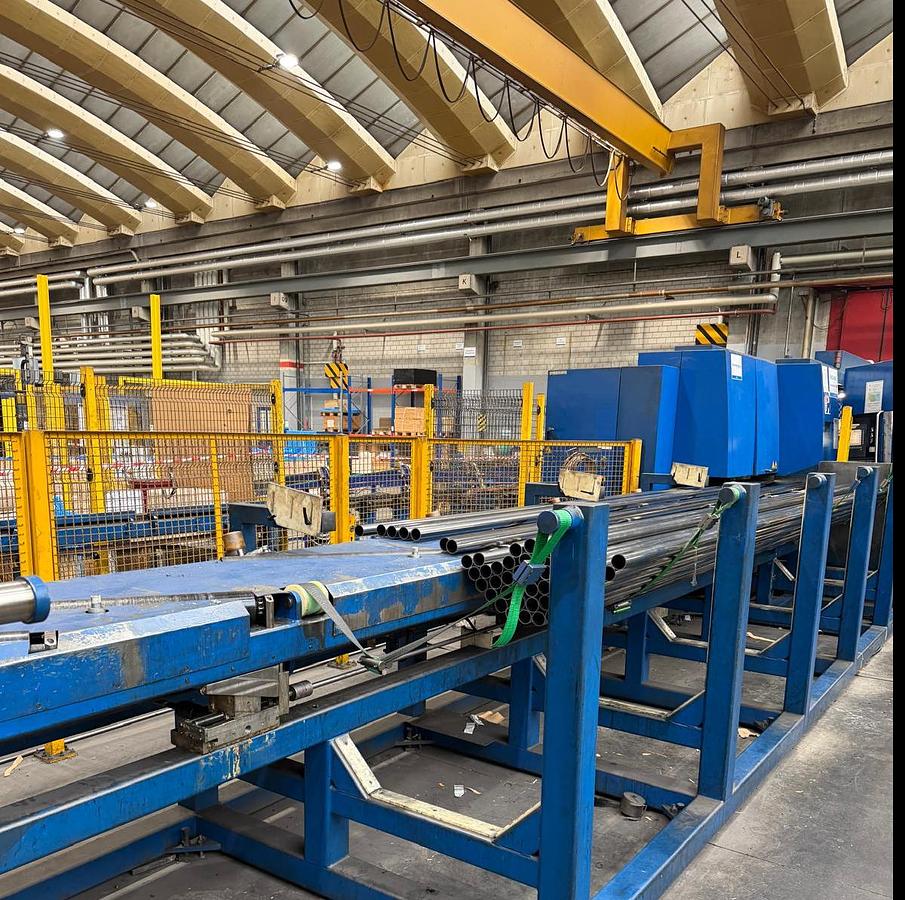 Used RATTUNDE Automatic cutting, lenght-control, deburring, bevelling, and automatic robot packing