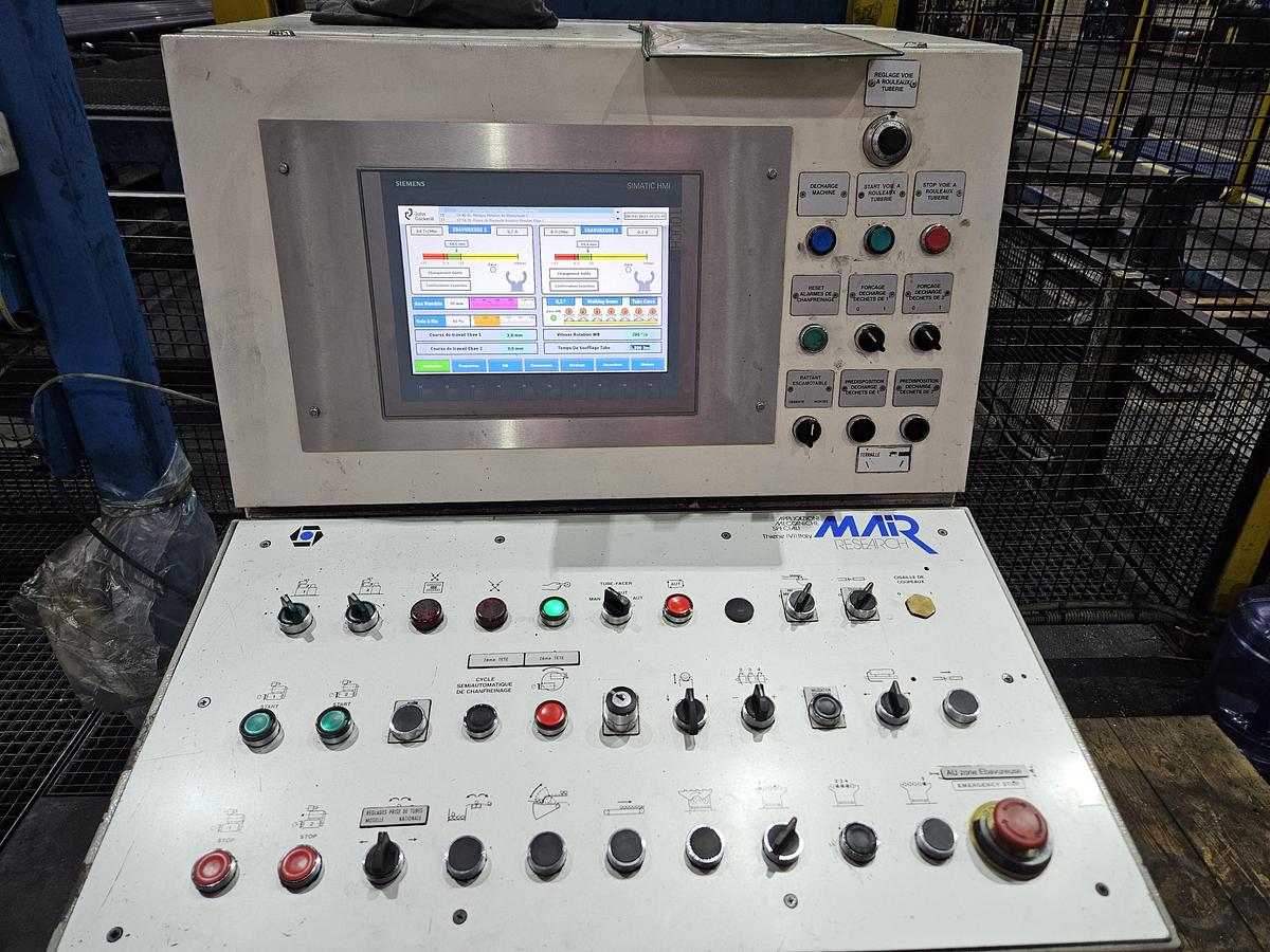 Used MAIR Double chamfering line TFA3/D/12.5 Tube facing & bevelling