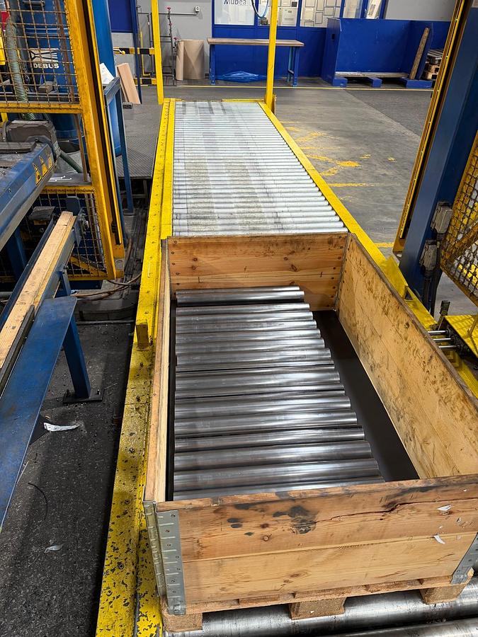 Used RATTUNDE Automatic cutting, lenght-control, deburring, bevelling, and automatic robot packing