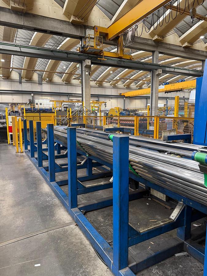 Used RATTUNDE Automatic cutting, lenght-control, deburring, bevelling, and automatic robot packing