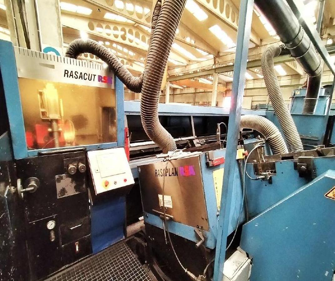 Used RSA RASACUT SC 3000 – Automatic tube cutting, deburring, measuring, cleaning & drying line