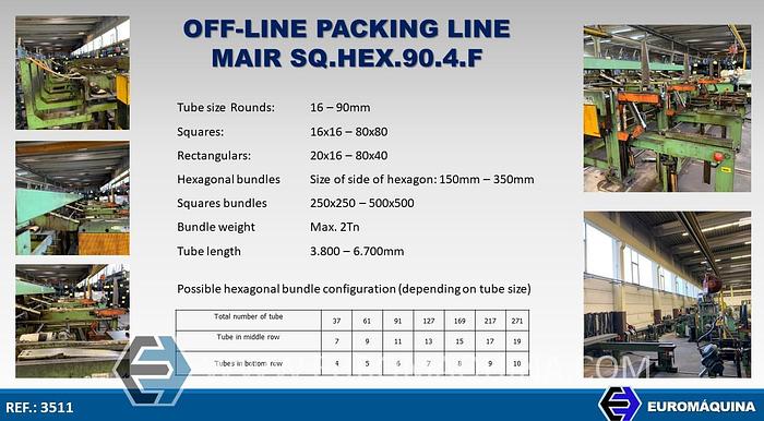 Reformado EMPAQUETADORA MAIR OFF-LINE SQ.HEX.90.4.F