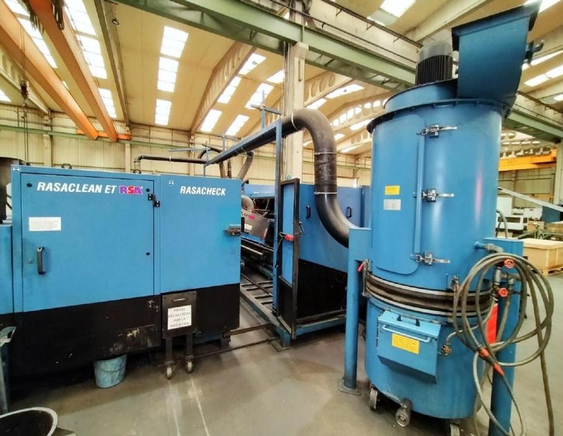 Used RSA RASACUT SC 3000 – Automatic tube cutting, deburring, measuring, cleaning & drying line