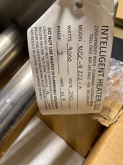 Used Intelligent Heater, LLC WSC-9222-A Immersion Heater