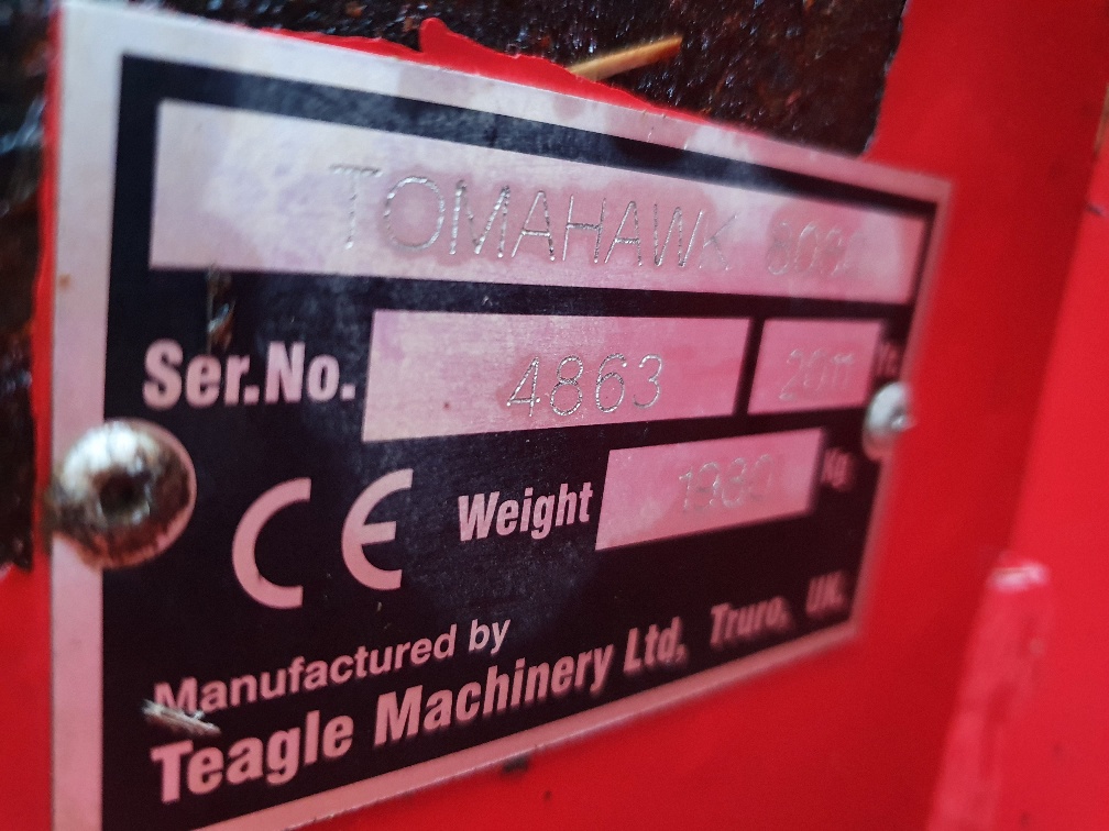 Used Teagle Tomahawk 8080 Straw Chopper