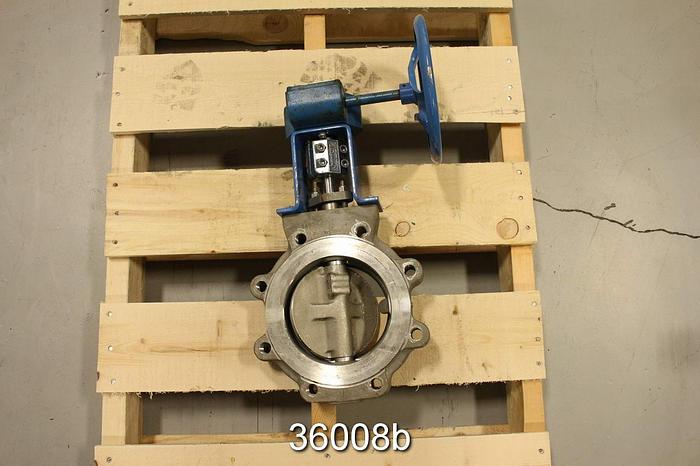 Used Neles Jamesbury 6 815L TT 3600MT 6" Hand Operated Butterfly Valve #36008