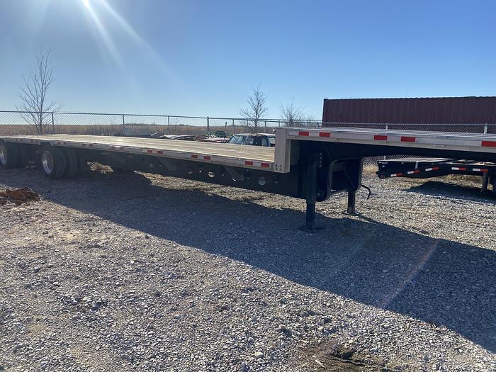 Used 2019 Manac step deck speed axle trailer 48 ft aluminum