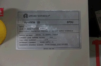 Used AMAT VeraSEM 3D