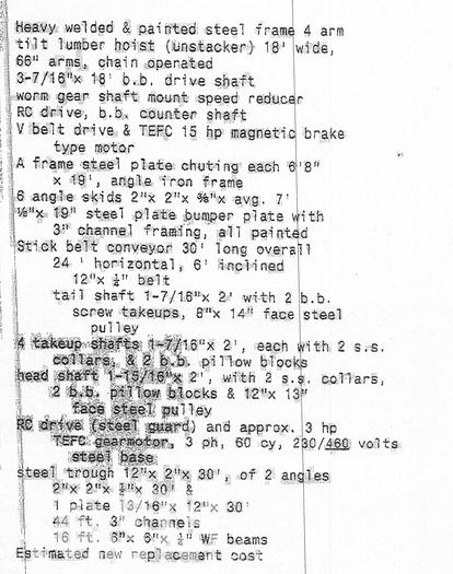 Used Yates American A62 Planer Mill
