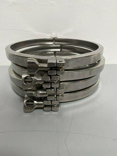 Used Double-Pin Heavy Duty Stainless Steel 10" Clamps