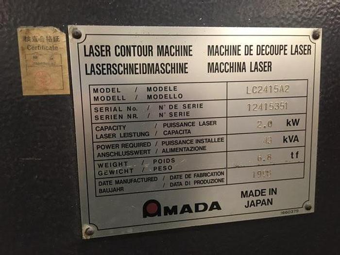 D'occasion Machine de découpe laser marque AMADA / AMADA laser cutting machine