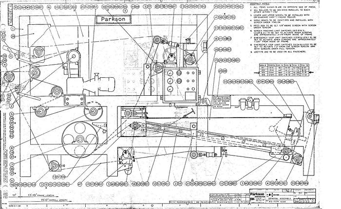 Used Parkson 1000-2.0 Sludge Dewatering Press, 2.0 Meter #25112