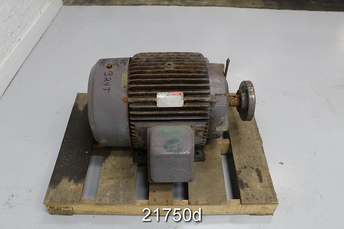 Used Reliance 1MN320431 Motor, 25 Hp, 1175 Rpm, 230/460 Volt, 324T Frame, 1.15 S.F., 3-Phase, 60 Hz #21750