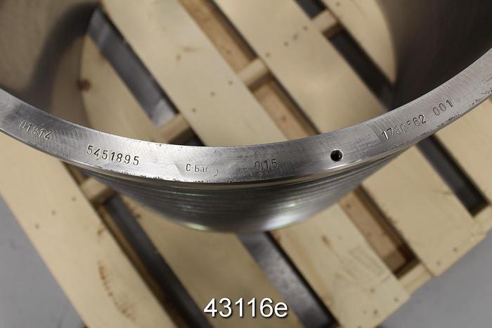 Unused Voith MSS 06/06 Stainless Steel Pressure Screen Basket, .055" Slots #43116