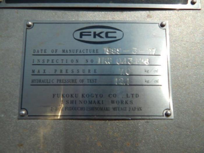Used FKC SHX-1000 DEWATERING SCREW PRESS S/S 1984