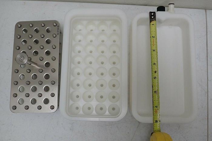 Used Marked 32-0135 D Vacuum Manifold Base, 32-0102 D Top & 32-0124 B Binding Plate