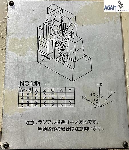 Used Mitsubishi GC40 CNC Gear Hobber (5-axis)