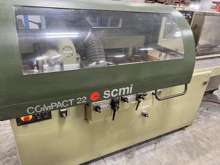 Used SCMI Compact 22 4 Head Moulder, 230V 3PH, 220mm x 120mm Moulding Capacity, 6-12 Meters Min.