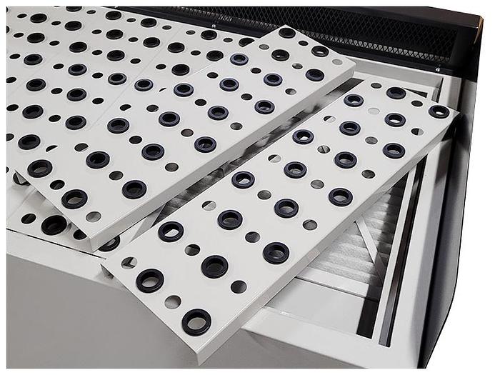 Cantek Downdraft Table, (2) 1HP motors 115/230V, Single Phase, 84 x 24, 3900CFM 