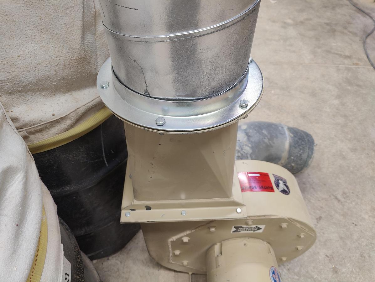 Used Murphy Rodgers MRT-10A, 7.5HP Dust Collector, Plenum, Bags, 3PH