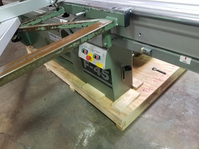 Used Altendorf F45 Sliding Table, Tilting Arbor Panel Saw, 10Ft Cap., 3PH