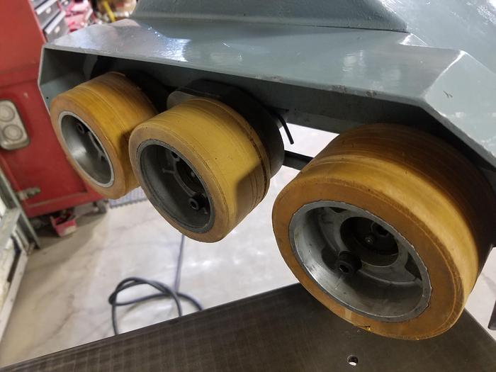 Used Griggio T1000 Shaper, 4.7HP, 3PH with Delta 3 Wheel Power Feeder, 1HP, 3PH, 230V, Cleaned, Checked